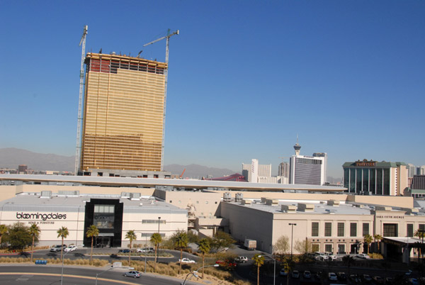 Construction behind the Las Vegas Fashion Show Mall