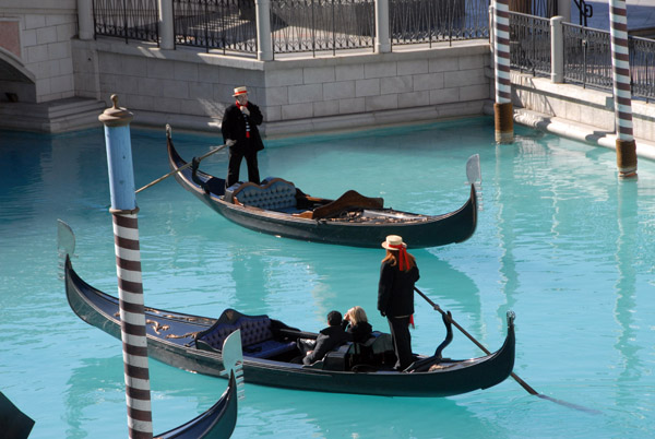 Gondolas at the Venetian, Las Vegas