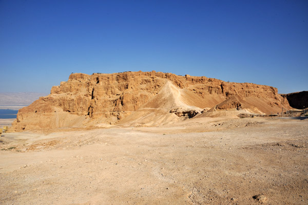 The Roman siege ramp on the west face of Masada, 73 A.D.