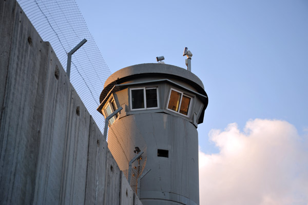 West Bank Separation Wall watch tower near the Bethlehem Checkpoint