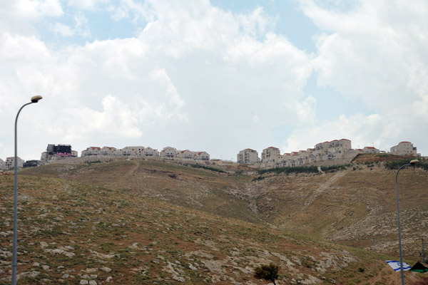 Israeli settlement of Mitspe Nevo, a branch off Maale Adumim. on a ridge above Highway 1 from the Dead Sea to Jerusalem