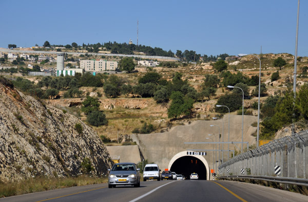 One of two large tunnels between Gilo and Bayt Jala on Highway 60 south of Jerusalem