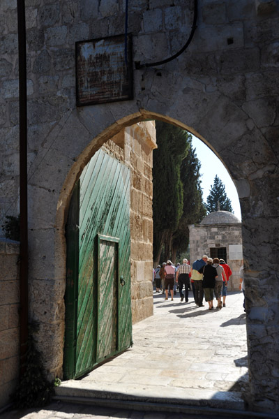 Entering the Haram al Sharif through the southwestern gate