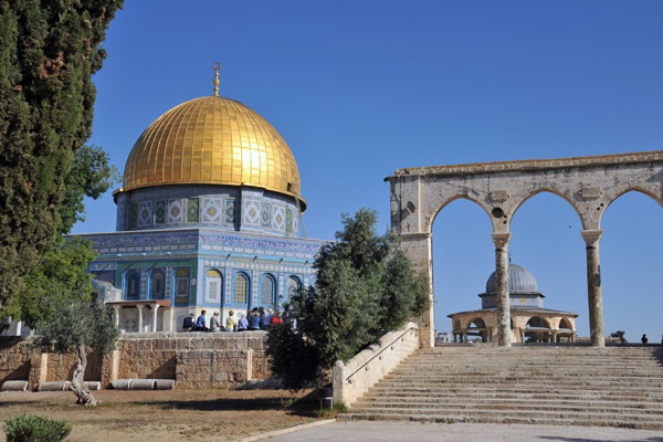 Dome of the Rock and the Stairs of the Scales of Souls, Temple Mount, Jerusalem