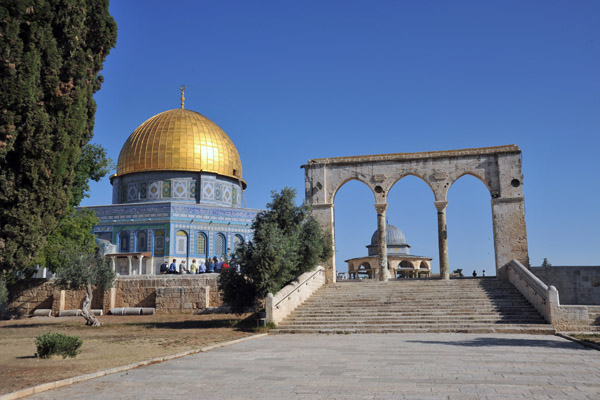 Dome of the Rock and the Stairs of the Scales of Souls, Temple Mount, Jerusalem