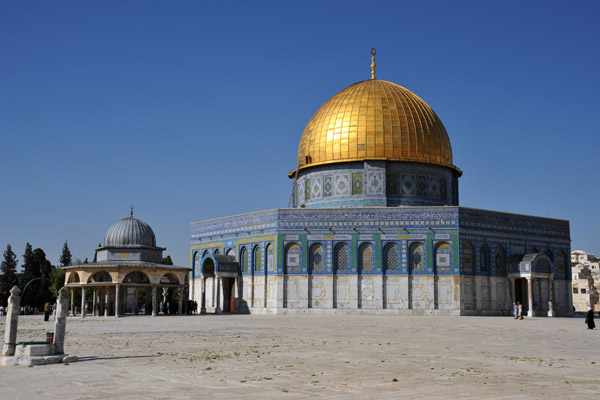 Dome of the Rock, built on the site of the Second Temple (Herod's Temple) which was destroyed by the Romans in 70 AD