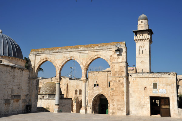 Fakhriyya Minaret and gate, Haram al-Sharif