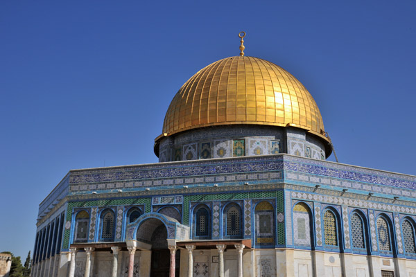 Dome of the Rock with a fine blue sky