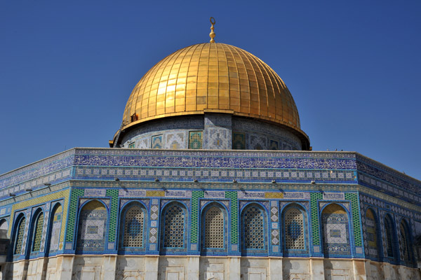 Dome of the Rock with blue sky
