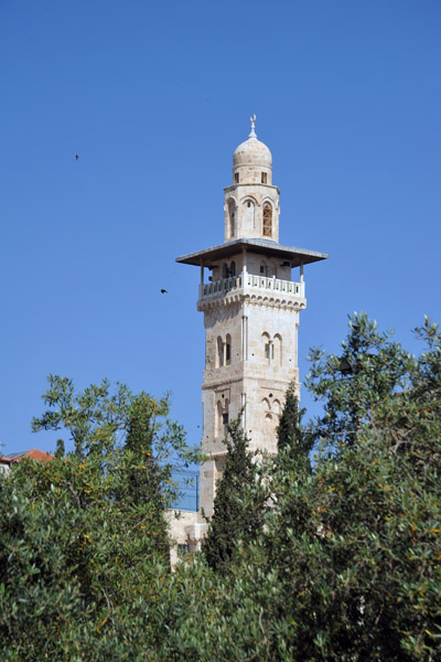 Ghawanima Minaret at the northwest corner of the Haram al Sharif