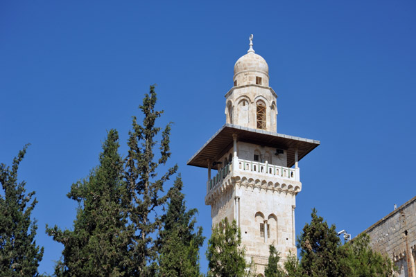 Ghawanima Minaret at the NW corner of the Haram al-Sharif