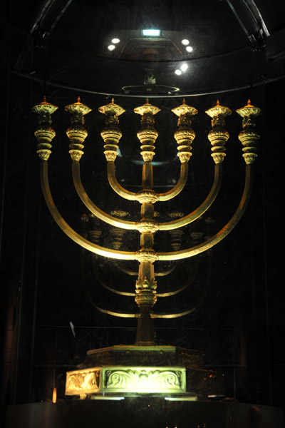The replica of the Menorah of the Second Temple