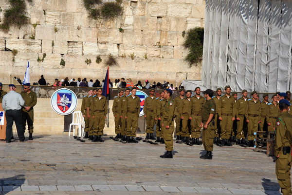 Israeli soldiers at the Western Wall