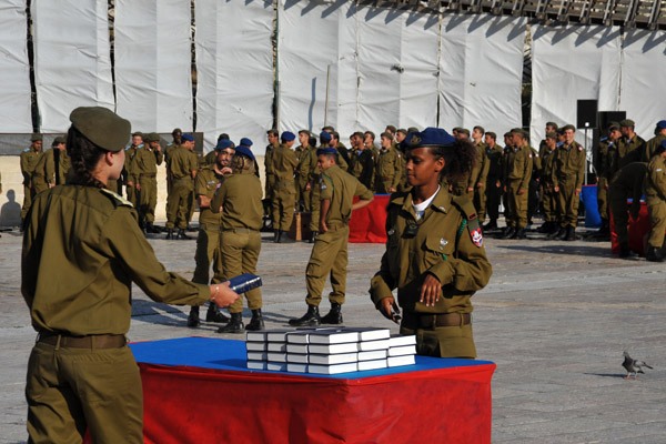 IDF military ceremony at the Western Wall