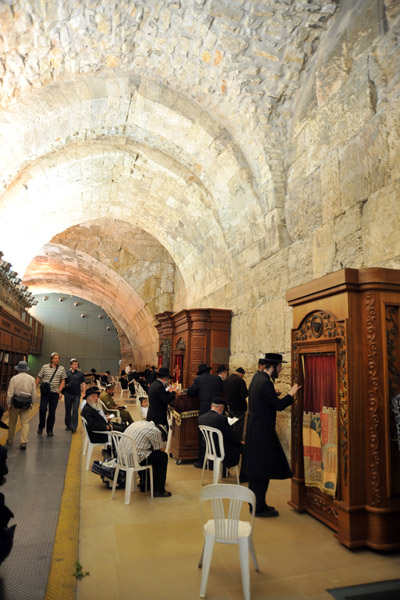 Passage to the north of the open-air portion of the Western Wall