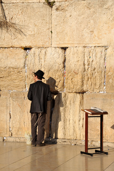 Orthodox Jew at the Western Wall