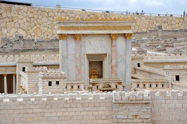 Model of Herod's Temple, which was destroyed by the Romans in 70 AD.