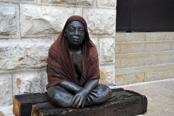 Sculpture displayed along the Mamilla Mall, Jerusalem