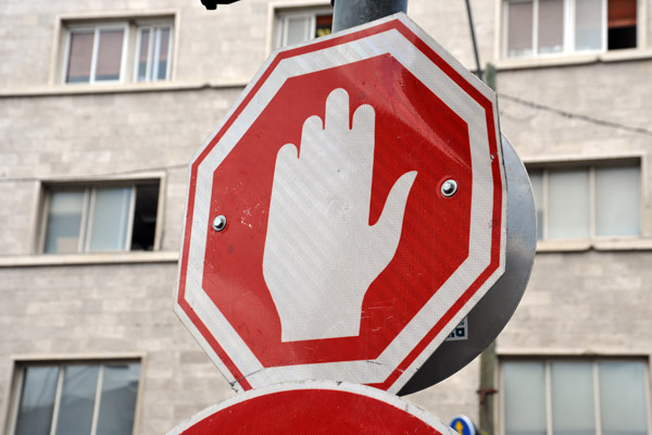Israeli stop sign, Jerusalem