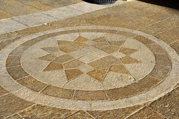 Mosaic-style floor, Mamilla Mall pedestrian zone