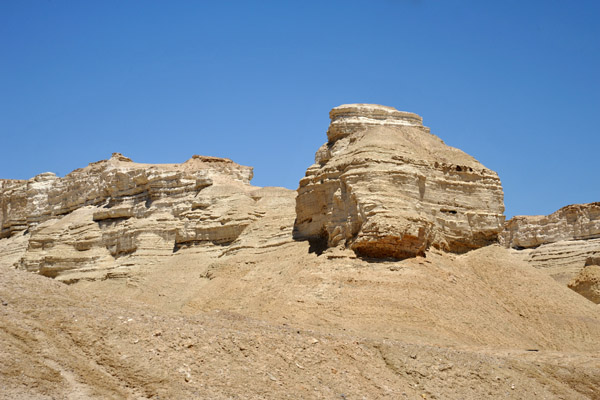 White cliffs along the Dead Sea