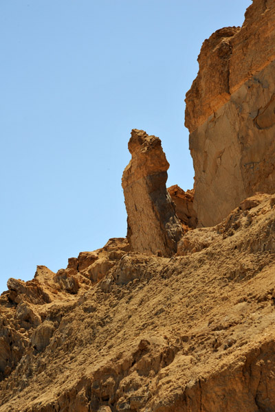 Lot's Wife - a prominent stone formation at the base of Mt Sodom