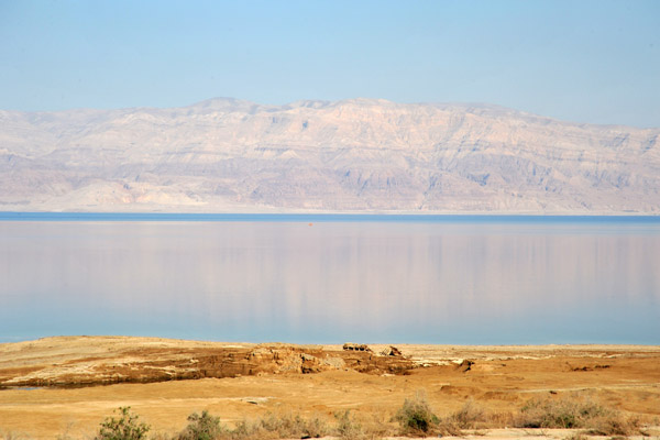 Mountains of Jordan across the Dead Sea from En Gedi, Israel