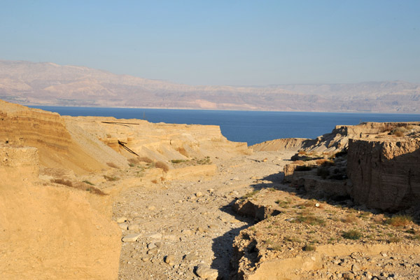 Wadi leading down to the Dead Sea