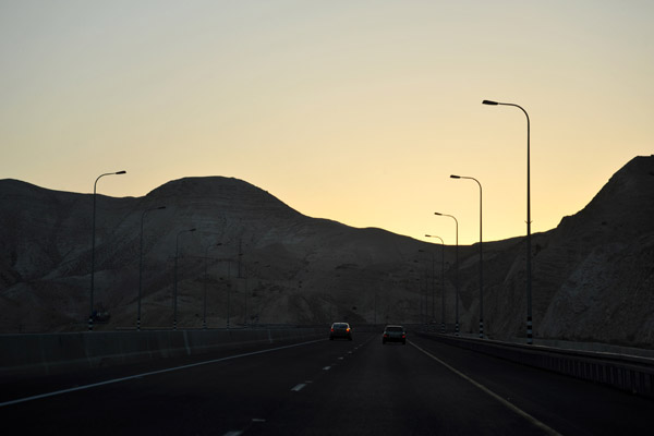 Highway 1 - the road from the Dead Sea to Jerusalem