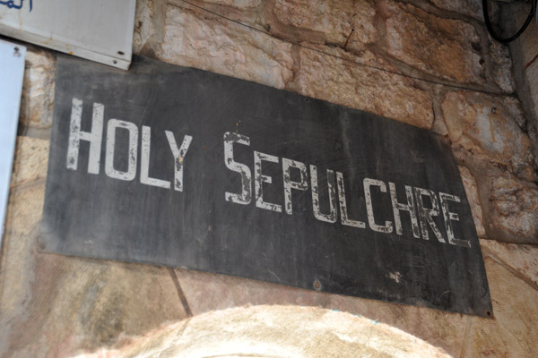 Church of the Holy Sepulchre, the most holy site in Christendom with the oldest parts dating to Emperor Contantine I, 4th C.