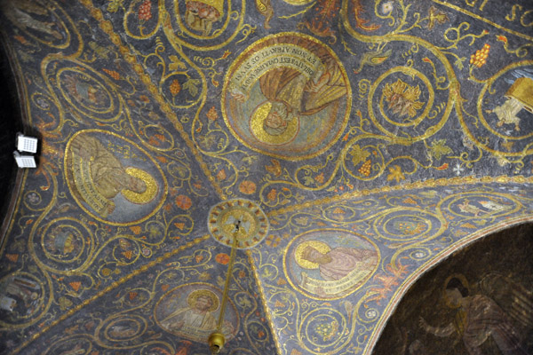 Mosaic ceiling of the Chapel of Calvary, Church of the Holy Sepulchre