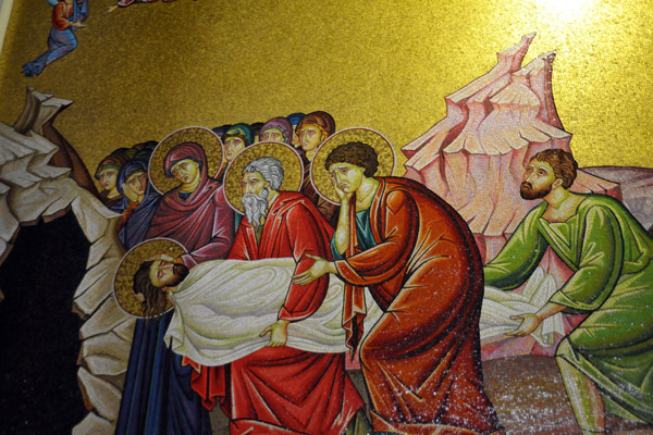 Mosaic of the Entombment of Christ, Church of the Holy Sepulchre