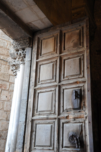 Keys to the doors of the Holy Sepulchre have been held by a Muslim family since 1192 to prevent sqabbles among the sects