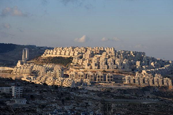 Har Homa-Homat Shmu'el, a substantial  Jewish settlement inside the West Bank near Bethlehem