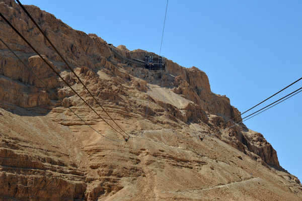 900m Aerial Ropeway to the top of Masada built in 1998