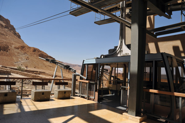 Masada Cable Car base station, elevation -257m (below sea level)