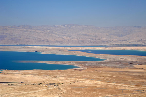 Southern Dead Sea seen from Masada