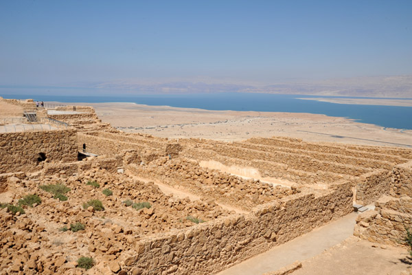 Rows of storehouses at the north end of the plateau, Masada