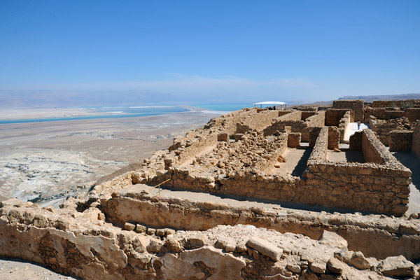 Storerooms at the north end of Masada