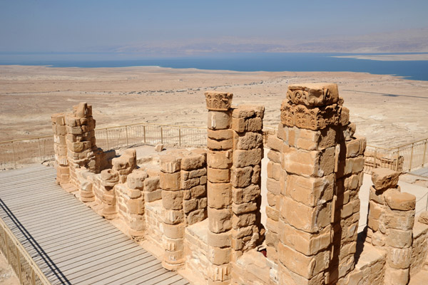 Columns of Herod's Northern Palace, Masada