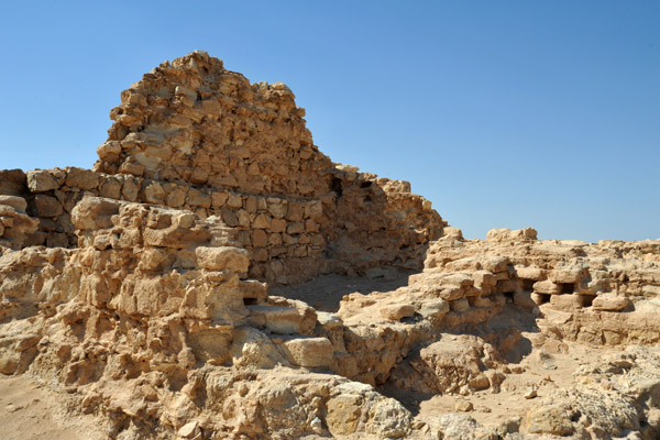 Ruins on the west side of Masada - Columbarium Towers