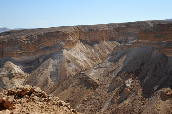 Cliffs across the valley to the southwest of Masada