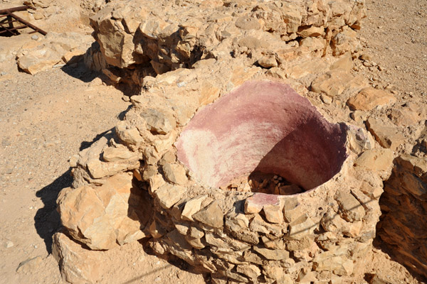 Circular remains, Western Palace, Masada