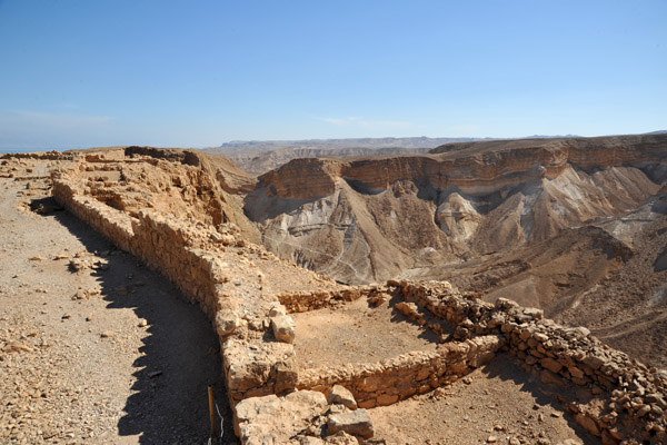 Ruins of the southwestern walls of Masada