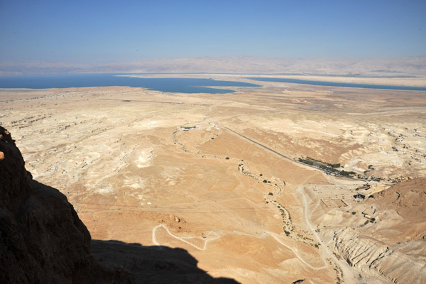 View from the eastern walls, Masada