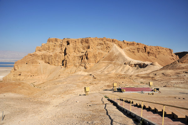 View of Masada from the Sound-and-Light Theatre on the northwest side