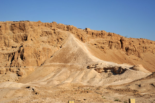 An incredible amount of work - the Roman Siege Ramp, Masada
