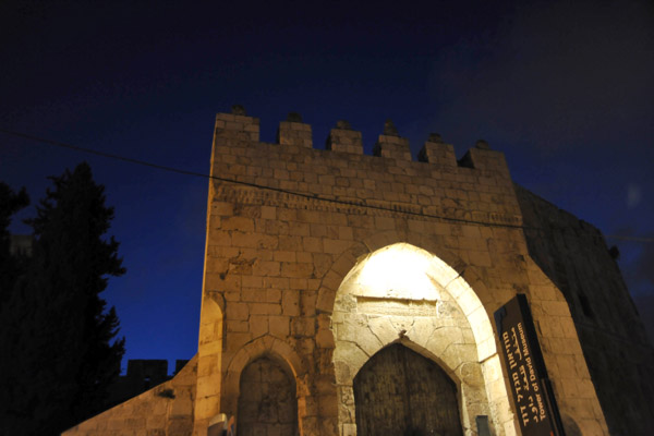 Tower of David, Jerusalem Citadel, illuminated at night