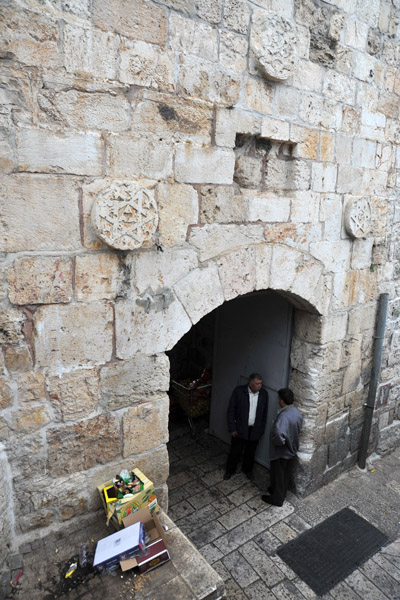 Herod's Gate in the northeast of the Old City