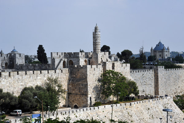 The Citadel of Jerusalem, former site of Herod's Palace, was rebuilt by Mamluk Sultan Malid al-Nasir in 1310